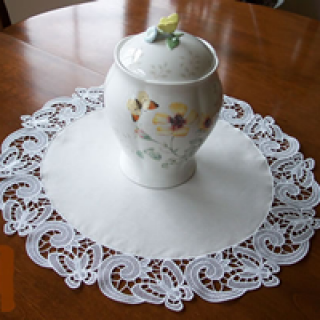 Butterfly freestanding lace doily