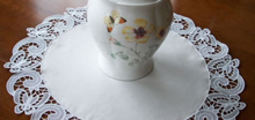 Butterfly freestanding lace doily