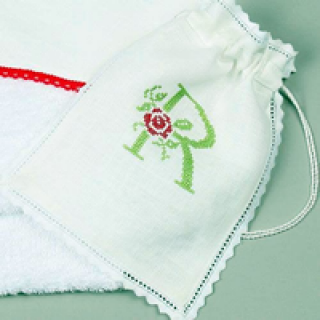 Cross stitch monogram