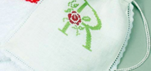 Cross stitch monogram