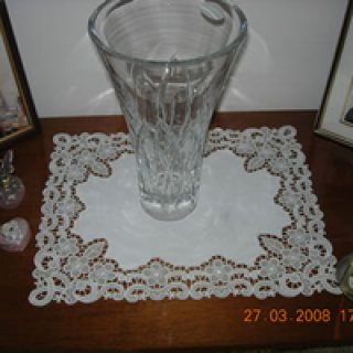 Free standing lace doily