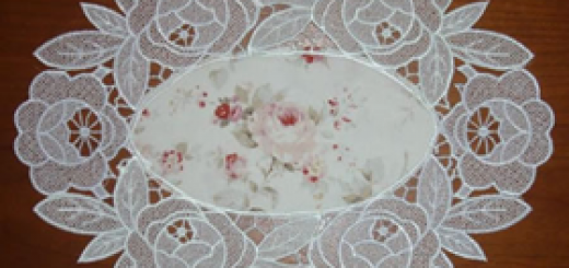 Freestanding lace doily