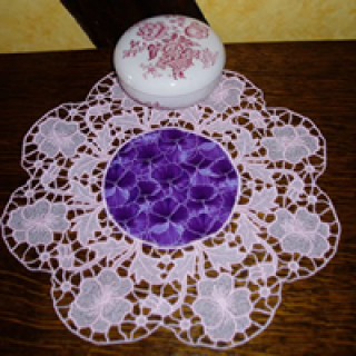 Pancy free standing lace doily