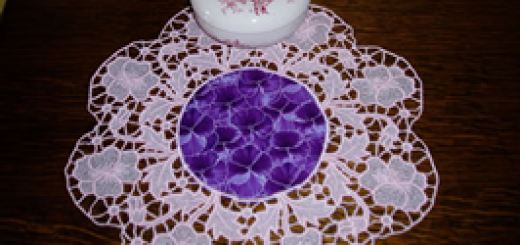 Pancy free standing lace doily