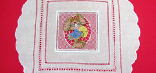 Easter bunny freestanding lace
