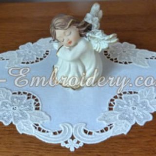 Free standing lace flor4al doily