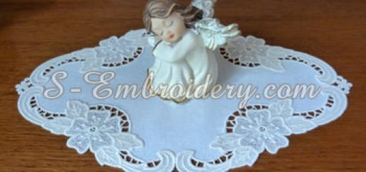 Free standing lace flor4al doily